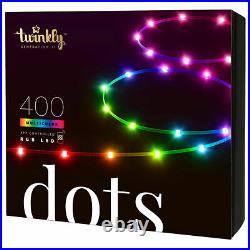 Twinkly Dots Multicolor RGB Flexible 65.61 Foot LED Smart Light String, Gen II