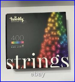 Twinkly Generation II String Lights- App Controlled 400 RGB LEDs NEW In/Outdoor