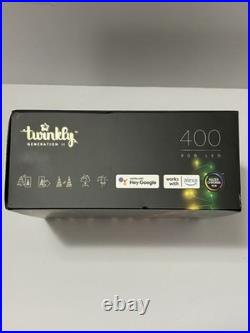 Twinkly Generation II String Lights- App Controlled 400 RGB LEDs NEW In/Outdoor
