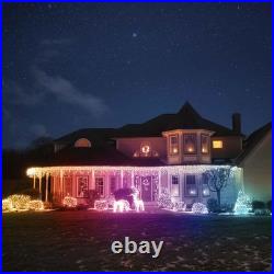 Twinkly RGB LED Christmas String Lights Black Wire TW-PLC-S-CA-1X250SPP-B