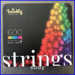 Twinkly Smart Light String 600 LED RGB Generation II Multi TWS600STP-GUS New Twinkly Smart Light String 600 LED RGB Generation II Multi TWS600STP-GUS New