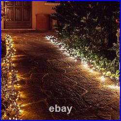 Twinkly Strings Green Wire Christmas Lights, Gold & Silver, 400 AWW LED, 105ft