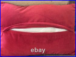 Two Chandler 4 Corners Hand-Crocheted/Velvet 100% Wool Reindeer 20 Pillows Two Chandler 4 Corners Hand-Crocheted/Velvet 100% Wool Reindeer 20 Pillows