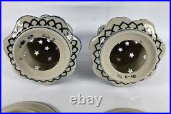 Two Polish Pottery Christmas Tree Candle Holder 8 Ceramika Artystyczna UNIKAT