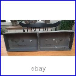 Two antique cast iron Andirons(Fire dogs) candle holders