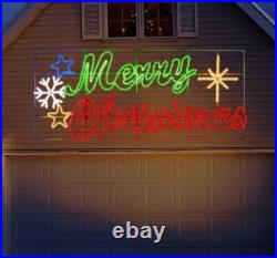 Ultra Large 94.5x41 Inch Twinkle 1080LED Merry Christmas Motif Multi LEDs Ultra Large 94.5x41 Inch Twinkle 1080LED Merry Christmas Motif Multi LEDs