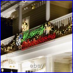 Ultra Large 94.5x41 Inch Twinkle 1080LED Merry Christmas Motif Multi LEDs Ultra Large 94.5x41 Inch Twinkle 1080LED Merry Christmas Motif Multi LEDs