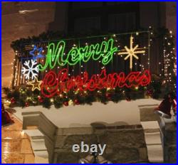 Ultra Large 94.5x41 Inch Twinkle 1080LED Merry Christmas Motif Multi LEDs Ultra Large 94.5x41 Inch Twinkle 1080LED Merry Christmas Motif Multi LEDs