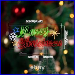 Ultra Large 94.5x41 Inch Twinkle 1080LED Merry Christmas Motif Multi LEDs Ultra Large 94.5x41 Inch Twinkle 1080LED Merry Christmas Motif Multi LEDs