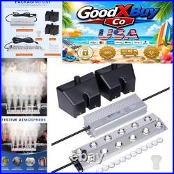 Ultrasonic Mist Maker 12 Heads 9000mL/H Pond Fogger 400W Power Supply Buoy Discs