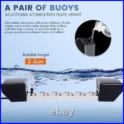Ultrasonic Mist Maker 12 Heads 9000mL/H Pond Fogger 400W Power Supply Buoy Discs