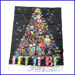 Unique Boho Christmas Tree Wall Decor Banner Hippie Van Let It Be Peace Love