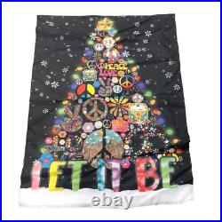Unique Boho Christmas Tree Wall Decor Banner Hippie Van Let It Be Peace Love
