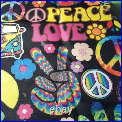Unique Boho Christmas Tree Wall Decor Banner Hippie Van Let It Be Peace Love