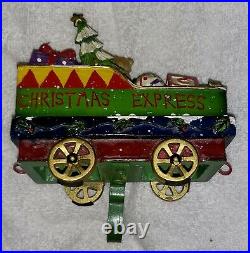 Unique Christmas Express Train Toy Car Stocking Holder 6in
