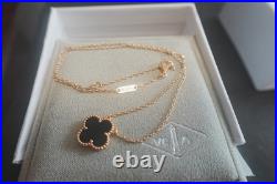 VC&ArpeIsVIntageAIhambra Malachite Black Necklace K18/Yellow Gold