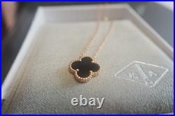 VC&ArpeIsVIntageAIhambra Malachite Black Necklace K18/Yellow Gold