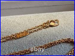 VC&ArpeIs/VIntage/AIhambra Malachite Black Necklace K18/Yellow Gold