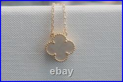 VC&ArpeIs/Vlntage/AIhmabra 18K/Yellow Gold White Necklace