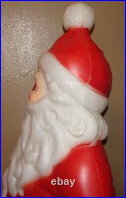 VINTAGE 1979 Santa Claus Blow Mold General Foam USA 40 Waving Blue Eye Light Up