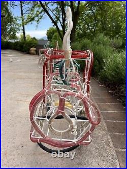 VINTAGE 90's Santa's Train Rope Light Yard Decoration Christmas Display 4 Pieces