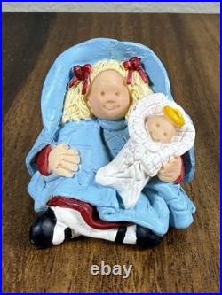 VTG 11 Piece Band Creations Best Friends Christmas Pageant Nativity Set Resin 3