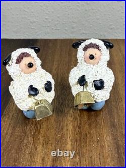 VTG 11 Piece Band Creations Best Friends Christmas Pageant Nativity Set Resin 3