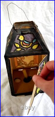 VTG Antique German Little Red Riding Hood Paper Die Cut Hanging Lantern Decor