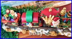 VTG Christmas Santa Train Full Mantle 4 Stocking Holder Heavy Resin High Detail VTG Christmas Santa Train Full Mantle 4 Stocking Holder Heavy Resin High Detail