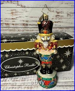 VTG Christopher Radko Nutcracker Drum Handblown Ornament Cadent Cracker 2008