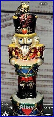 VTG Christopher Radko Nutcracker Drum Handblown Ornament Cadent Cracker 2008