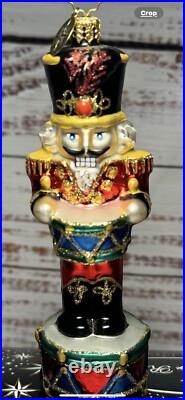 VTG Christopher Radko Nutcracker Drum Handblown Ornament Cadent Cracker 2008 VTG Christopher Radko Nutcracker Drum Handblown Ornament Cadent Cracker 2008