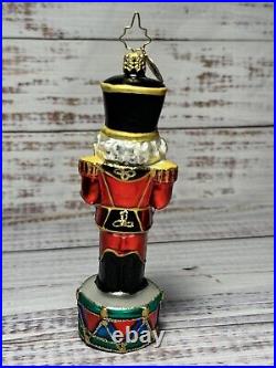 VTG Christopher Radko Nutcracker Drum Handblown Ornament Cadent Cracker 2008