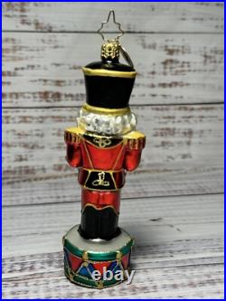 VTG Christopher Radko Nutcracker Drum Handblown Ornament Cadent Cracker 2008