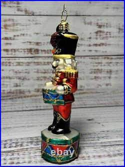 VTG Christopher Radko Nutcracker Drum Handblown Ornament Cadent Cracker 2008 VTG Christopher Radko Nutcracker Drum Handblown Ornament Cadent Cracker 2008
