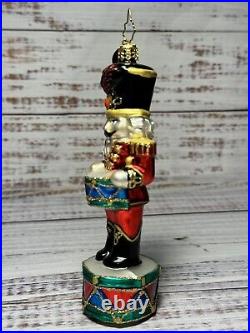 VTG Christopher Radko Nutcracker Drum Handblown Ornament Cadent Cracker 2008