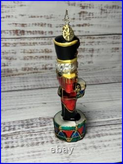 VTG Christopher Radko Nutcracker Drum Handblown Ornament Cadent Cracker 2008 VTG Christopher Radko Nutcracker Drum Handblown Ornament Cadent Cracker 2008