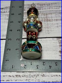 VTG Christopher Radko Nutcracker Drum Handblown Ornament Cadent Cracker 2008