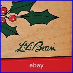 VTG LL Bean Advent Calendar Wood 80s Wall Mount/Countertop w Christmas Ornaments VTG LL Bean Advent Calendar Wood 80s Wall Mount/Countertop w Christmas Ornaments