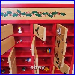 VTG LL Bean Advent Calendar Wood 80s Wall Mount/Countertop w Christmas Ornaments VTG LL Bean Advent Calendar Wood 80s Wall Mount/Countertop w Christmas Ornaments