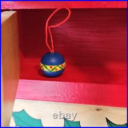 VTG LL Bean Advent Calendar Wood 80s Wall Mount/Countertop w Christmas Ornaments VTG LL Bean Advent Calendar Wood 80s Wall Mount/Countertop w Christmas Ornaments