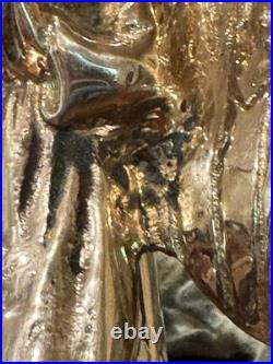 VTG Mark Roberts Brass Stocking Holder Patina Vintage Charm Christmas Decor