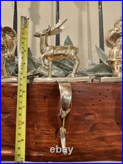 VTG Mark Roberts Brass Stocking Holder Patina Vintage Charm Christmas Decor