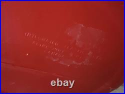 VTG Pair 38 Integrated Plastics Blow Mold Christmas Red Candle NOEL Poinsettias