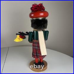 VTG Steinbach Nutcracker Scottish Chubby Bagpiper Made in Germany No Box 15