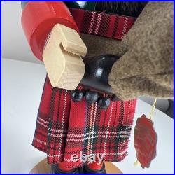 VTG Steinbach Nutcracker Scottish Chubby Bagpiper Made in Germany No Box 15