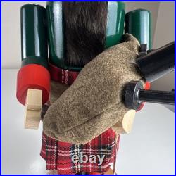 VTG Steinbach Nutcracker Scottish Chubby Bagpiper Made in Germany No Box 15