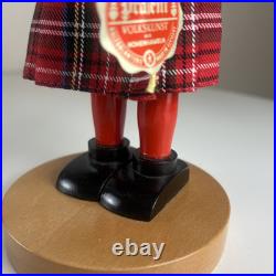 VTG Steinbach Nutcracker Scottish Chubby Bagpiper Made in Germany No Box 15
