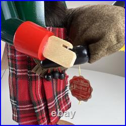 VTG Steinbach Nutcracker Scottish Chubby Bagpiper Made in Germany No Box 15