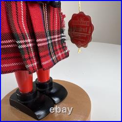 VTG Steinbach Nutcracker Scottish Chubby Bagpiper Made in Germany No Box 15